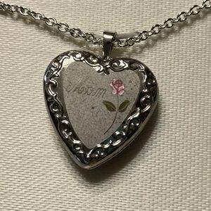 NWT designer sterling silver “Mom” locket.